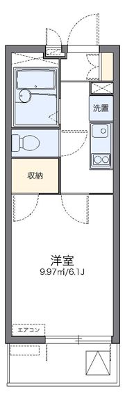 レオパレス門咲の間取り画像