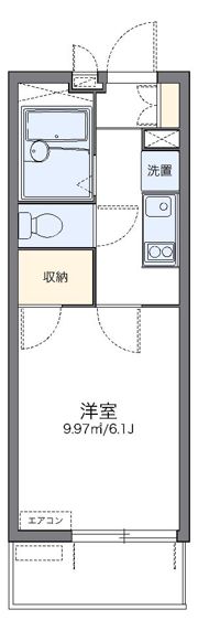 レオパレス門咲の間取り画像