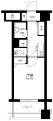 メインステージ赤坂Ⅱの間取り画像