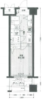 MAIN STAGE赤坂Ⅱの間取り画像