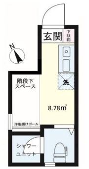 サークルハウスB棟の間取り画像
