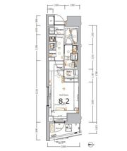 XEBEC大鳥居ASYLCOURTの間取り画像