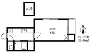 グリーンライズ神楽坂の間取り画像