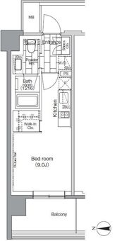 パークハビオ芝浦の間取り画像