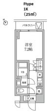 レジディア日本橋馬喰町Ⅱの間取り画像