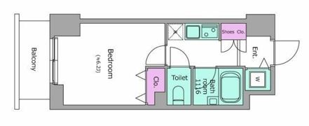 新品家具付きマンション本郷8（KaGood東京）の間取り画像