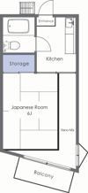 リーベ佐伯Iの間取り画像