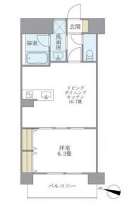 ラキャリラット日本橋の間取り画像