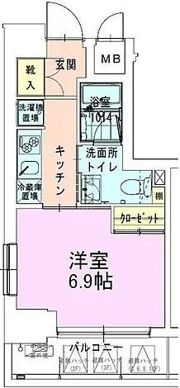 門前仲町レジデンス弐番館の間取り画像