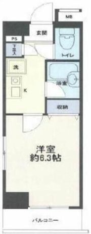 メゾンエクレーレ新宿西戸山の間取り画像