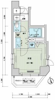 メインステージ大手町の間取り画像