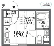 蔵創洗足池mewの間取り画像