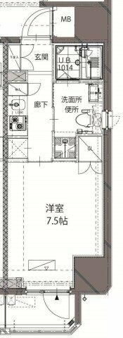 千代田区神田神保町1丁目 貸マンションの間取り画像