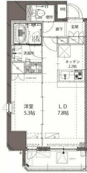 千代田区神田神保町1丁目 貸マンションの間取り画像