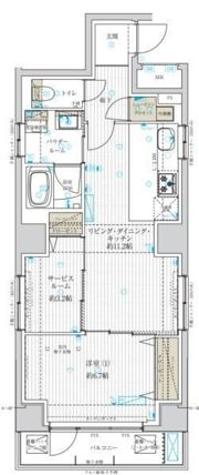アスブルーム奥浅草の間取り画像