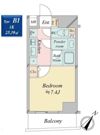 クロスレジデンス日本橋浜町の間取り画像