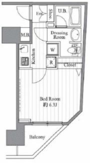 T＆G神田マンションの間取り画像