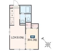 MELDIA駒沢大学の間取り画像
