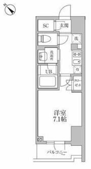 新品家具付きマンション本郷8（KaGood東京）の間取り画像