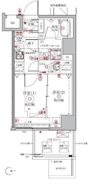 クレイシアIDZ浅草の間取り画像