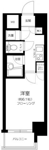 パレステュディオ浜松町の間取り画像