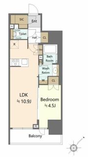 サンウッド東日本橋フラッツの間取り画像