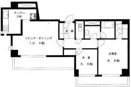 仙台坂オークヒルズの間取り画像