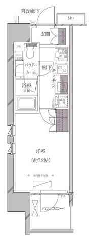 A-standard芝浦の間取り画像