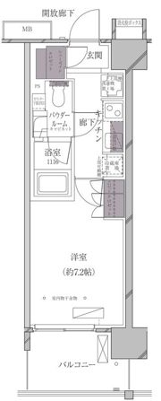 A-standard芝浦の間取り画像