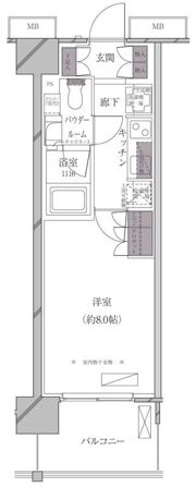 A-standard芝浦の間取り画像