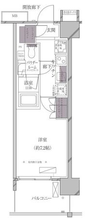 A-standard芝浦の間取り画像