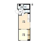 ウェルスクエアイズム蒲田の間取り画像