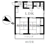 スリービーマンションの間取り画像