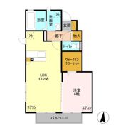 D-roomあずま町 Bの間取り画像