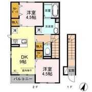 セジュール小松Ⅲ Bの間取り画像