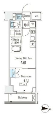 ラティエラ中野新井の間取り画像