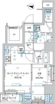 エストゥルース入谷の間取り画像