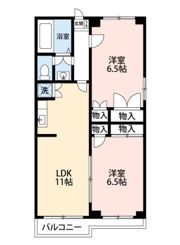 甘泉園ハイツの間取り画像