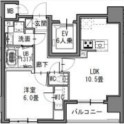 S-RESIDENCE新御徒町Eastの間取り画像