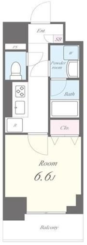 イート アパートメント ヴェリタスの間取り画像