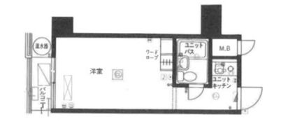 フジタ新富マンションの間取り画像