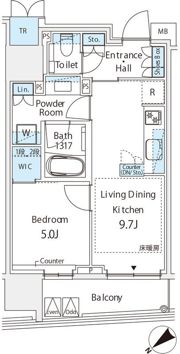 ミレアコート銀座プレミアの間取り画像