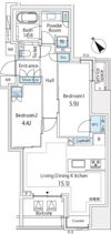 ミレアコート銀座プレミアの間取り画像