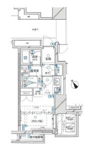 ファミール東銀座グランスイートタワーの間取り画像