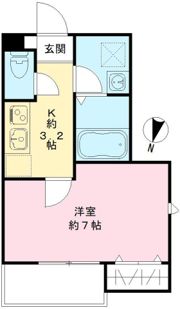 レジデンス新江古田の間取り画像