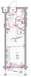THE PREMIUM CUBE G 東中野の間取り画像