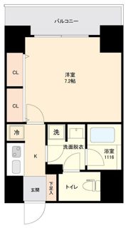 プリンセスライン住吉の間取り画像