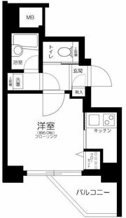 ロアール北新宿の間取り画像