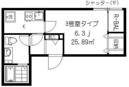 フォセット上北沢の間取り画像