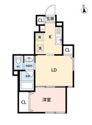 Wood Crest Amanuma Residenceの間取り画像